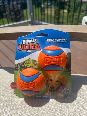 Chuckit!Ultra Ball Medium Dog Fetch Toy (2 Pack)